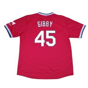 St Louis Cardinals Gibby #45 Bob Gibson Red SGA Jersey Adult Size XL